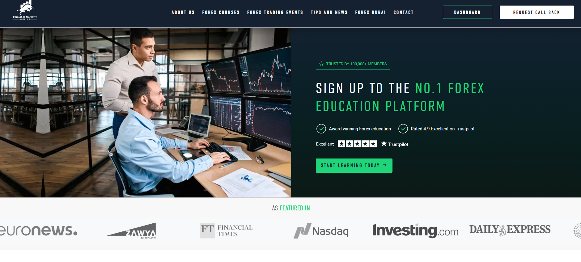 Financial Markets Online website